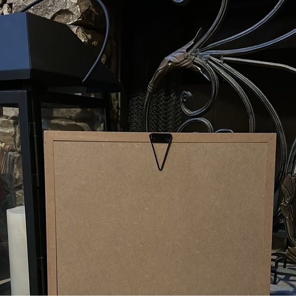 NWT Cup of Cheer Pink Santa Hot Cocoa Christmas Wood Frame Wall Art - Picture 3 of 3